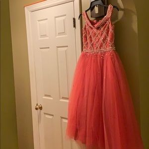 Coral dress